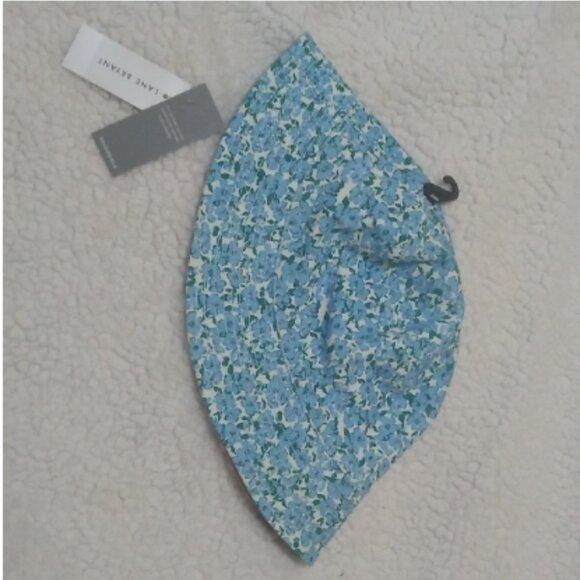 Lane Bryant Reversible Blue and Green Floral Bucket Hat NWT - Picture 2 of 4